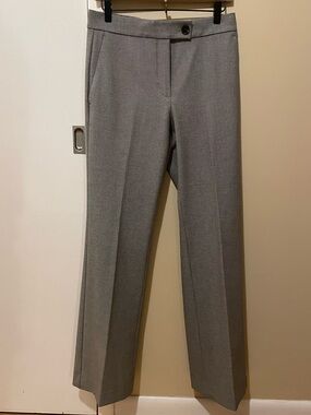 Ann Taylor Houndstooth Straight Trouser